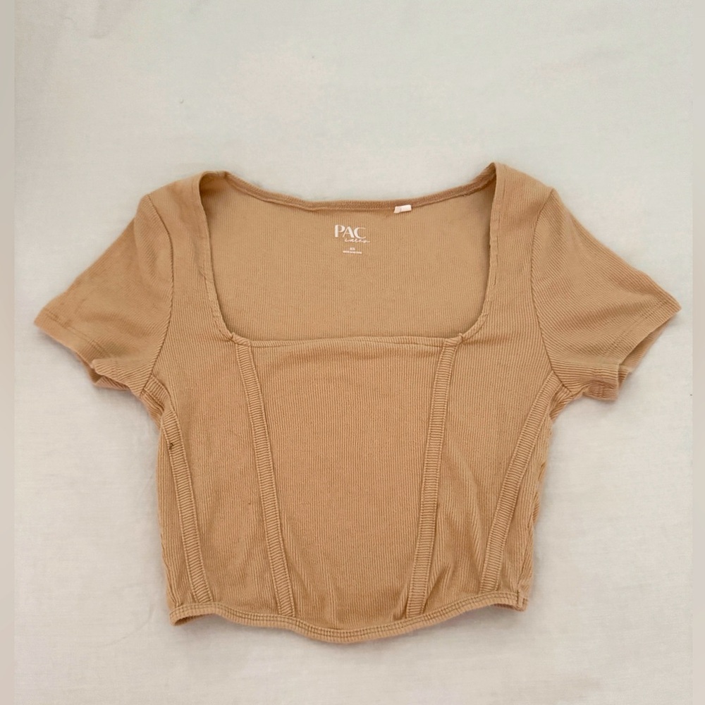 PACSUN Square Neck Crop Tee Size XS